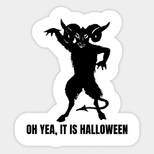 Halloween Capricorn Sticker